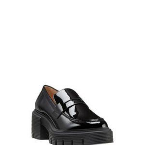 STUART WEITZMAN Soho loafers black Patent Leather Size: 9 with 60 mm heel